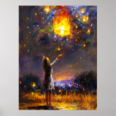 Wensen in de Hemellantaarn Dromen in Expressieve Poster (Voorkant)