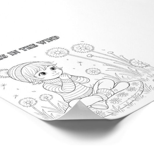 Wensen in het Wind Matte Poster voor Kleuren (Hoek)