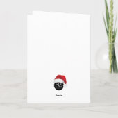 Wensen Jou een Prettig Kerstfeest Rood Groene Fore Kaart (Achterkant)