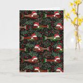 Wensen Jou een Prettig Kerstfeest Rood Groene Fore Kaart (Gele Bloem)