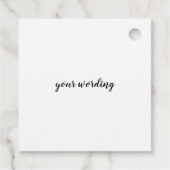 wensen jullie een donkerlichtend feestmaal ginger bedankjes labels (Achterkant)