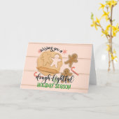 wensen jullie een donkerlichtend feestmaal ginger kaart (Gele Bloem)