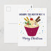 wensen jullie muffin maar een prettige kerstkaart briefkaart (Voorkant / Achterkant)