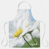 Wensen met witte madeliefjes gepersonaliseerd schort (Voorkant)