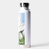 Wensen met witte madeliefjes gepersonaliseerd waterfles (Links)
