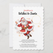 Wensen naar Santa DIY Munt Kaart Gepersonaliseerde (Voorkant)