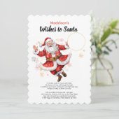 Wensen naar Santa DIY Munt Kaart Gepersonaliseerde (Staand voorkant)