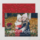 Wensen vakantie foto kaart (Voorkant / Achterkant)
