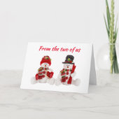 WENSEN VAN DE "TWEE VAN ONS"-HOLIDAIRE KAART (Voorkant)