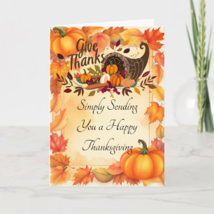 Wensen van een fijne Thanksgiving Kaart