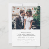 Wensen van nieuwe meneer en mevrouw - Passen getro Feestdagenkaart (Achterkant)