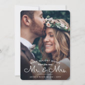 Wensen van nieuwe meneer en mevrouw - Passen getro Feestdagenkaart (Voorkant)