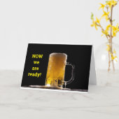 WENSEN VAN OVERVLOEIENDE BIER/GELUK KAART (Gele Bloem)