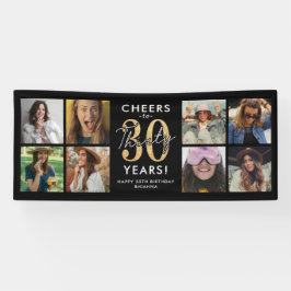 Wensen voor 30 Jaar Gouden Foto Verjaardagsbanner Spandoek