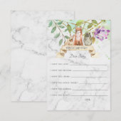 Wensen voor Baby Advies Kaart | Elegant bos (Voorkant / Achterkant)