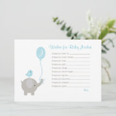 Wensen voor Baby Advies Kaarten (Elephant Boys) (Staand voorkant)