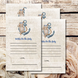 Wensen voor Baby Ahoy Het is een jongen nautisch t