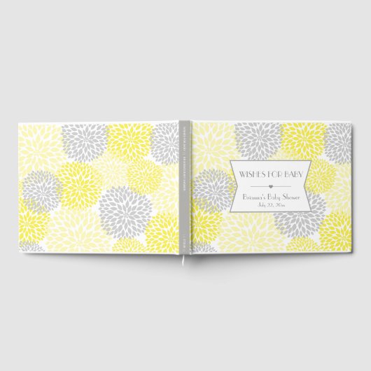 Wensen voor Baby, Baby shower gastenboek, geel Gastenboek (Volledig)