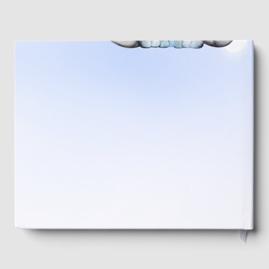 Wensen voor baby boek Blauwe jongen olifant (Achterkant)