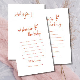 Wensen voor Baby Boho Modern Heart Terracotta