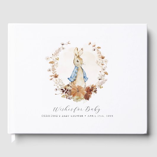 Wensen voor Baby Gastboek Peter Rabbit Autumn Gastenboek (Voorkant)