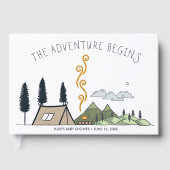 Wensen voor Baby | Het avontuur begint met Baby sh Gastenboek (Voorkant)