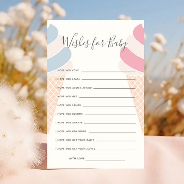 Wensen voor Baby Ice Cream Pastel Gender Reveal (Creator heeft geüpload)