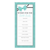 Wensen voor Baby Kaart, Wel Wensen, Kleine Dame Reclamekaart (Voorkant)