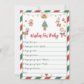 Wensen voor baby kerst baby shower kaart (Voorkant)