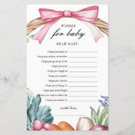 Wensen voor Baby Lokaal geteeld Baby shower Game