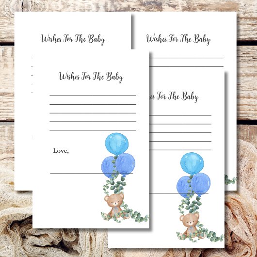 Wensen voor Baby Oh Boy Blue Balloon Eucalyptus