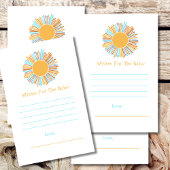 Wensen voor Baby Retro Boho Sun Baby shower Theme