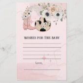 Wensen voor Baby Saddle Up Western Cowgirl thema (Voorkant)