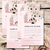 Wensen voor Baby Saddle Up Western Cowgirl thema