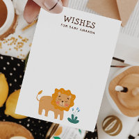 Wensen voor baby. Schattige leeuwendier safari adv