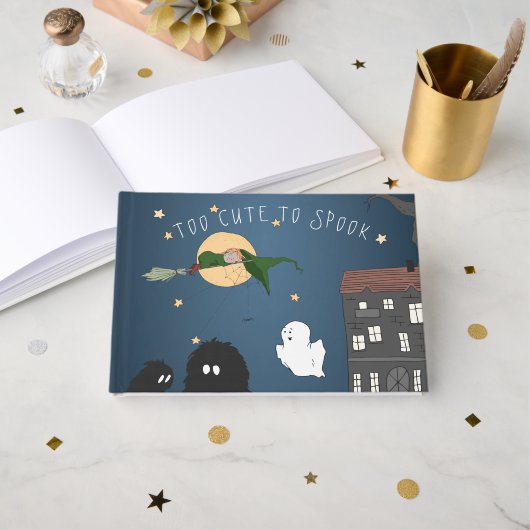 Wensen voor Baby | Schattigee kleine heks Baby sho Gastenboek (Voorkant open)