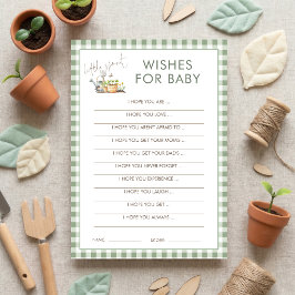 Wensen voor Baby Shower Activiteit Little Sprout K Kaart