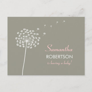 Wensen voor Baby shower briefkaart uitnodiging