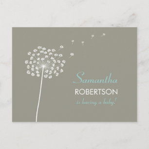 Wensen voor Baby shower briefkaart uitnodiging