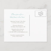 Wensen voor Baby shower briefkaart uitnodiging (Achterkant)