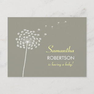 Wensen voor Baby shower briefkaart uitnodiging