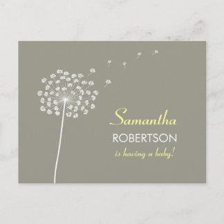 Wensen voor Baby shower briefkaart uitnodiging