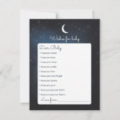 Wensen voor Baby shower Game Kaart (Voorkant)