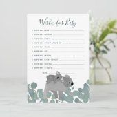 Wensen voor Baby shower Game Kaart (Staand voorkant)