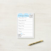 Wensen voor Baby shower Game Post-it® Notes (Op bureau)
