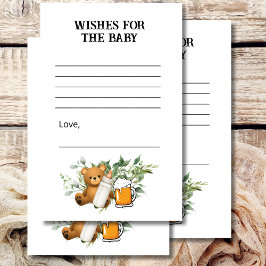 Wensen voor baby shower spel baby is brouwen thema