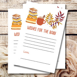 Wensen voor baby shower spel Smore fun marshmallow