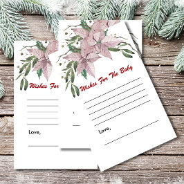 Wensen voor baby shower spel winter baby in bloei