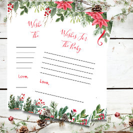 Wensen voor baby shower spel winterkerst