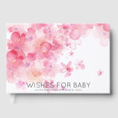 Wensen voor Baby | Spring Blooms Baby shower Gastenboek (Voorkant)